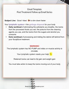 vibration therapy email reminder