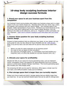 body sculpting interior design tips